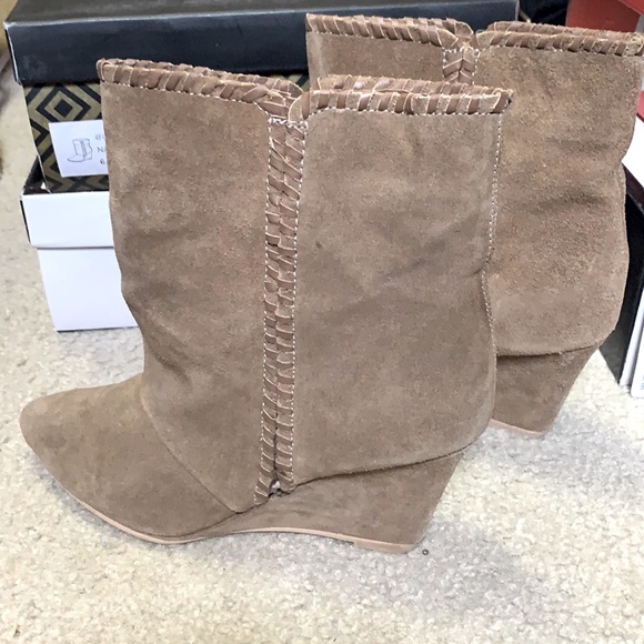 Brown Suede Boots - Picture 1 of 2